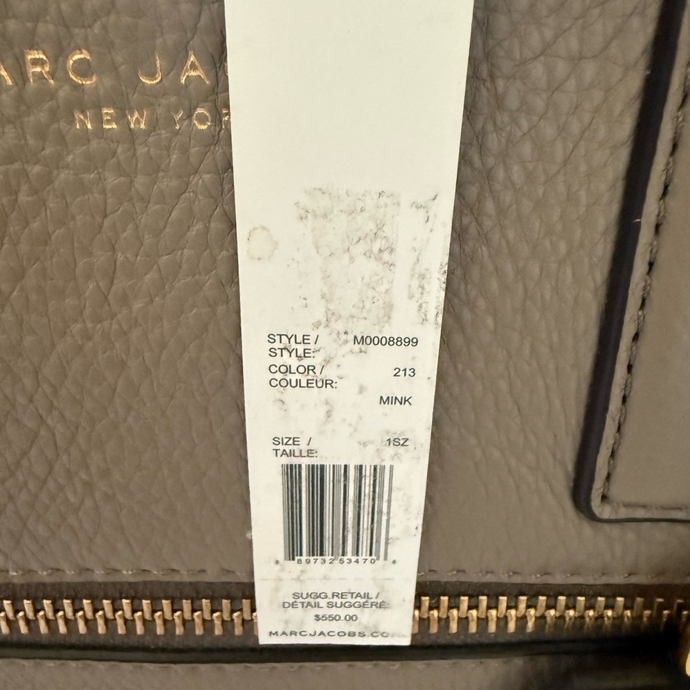 Marc Jacobs Gray Satchel with Gold Accents- it’s original - Picture 3 of 10